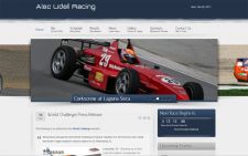 Alec Udell Racing website designed by Gaddy Web Design