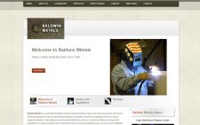 Baldwin Metals website designed by Gaddy Web Design