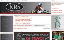 Kart Racing  Solutions website designed by Gaddy Web Design