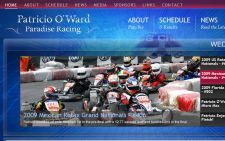 Patricio  O'Ward website designed by Gaddy Web Design